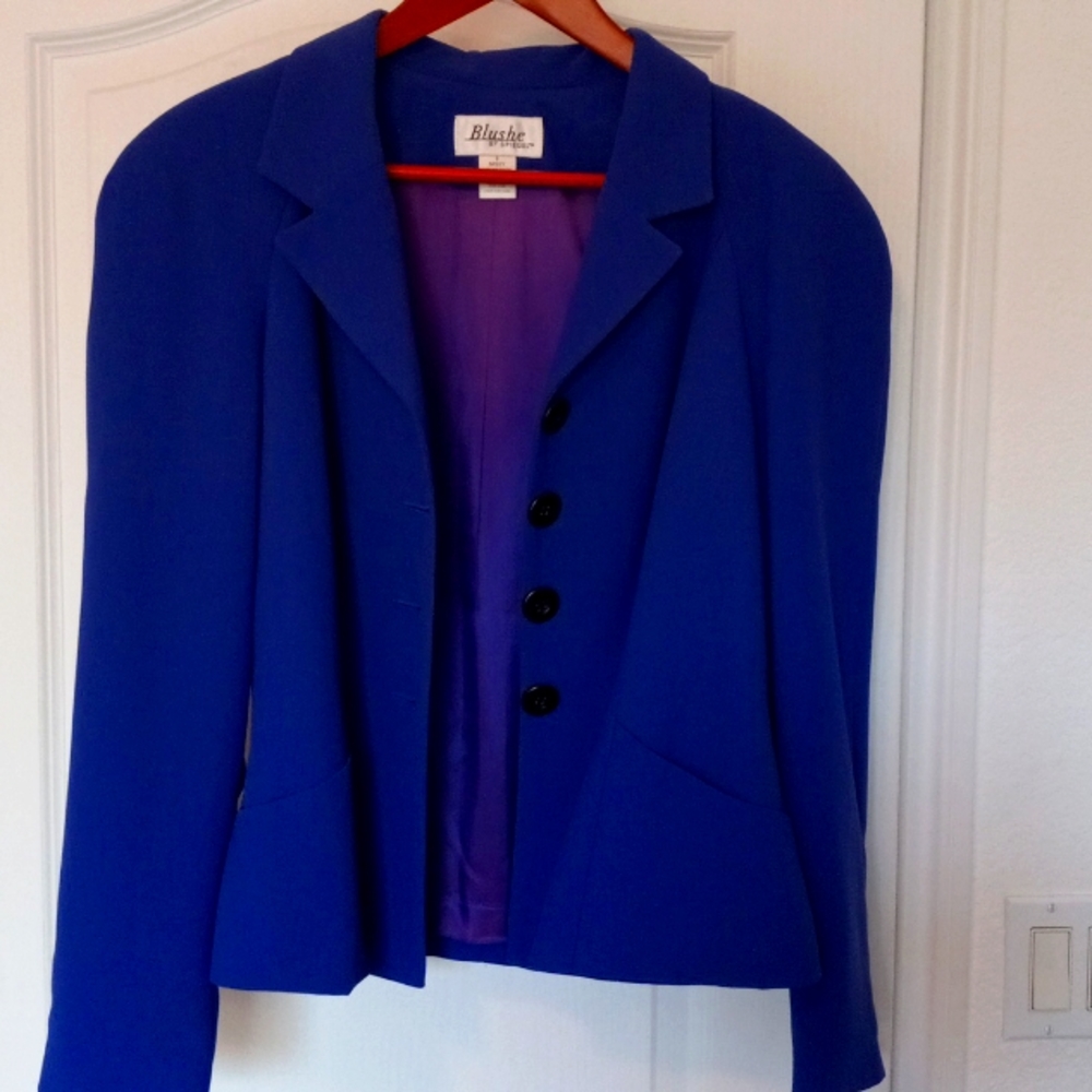 Blushe purple blazer. Size 8.